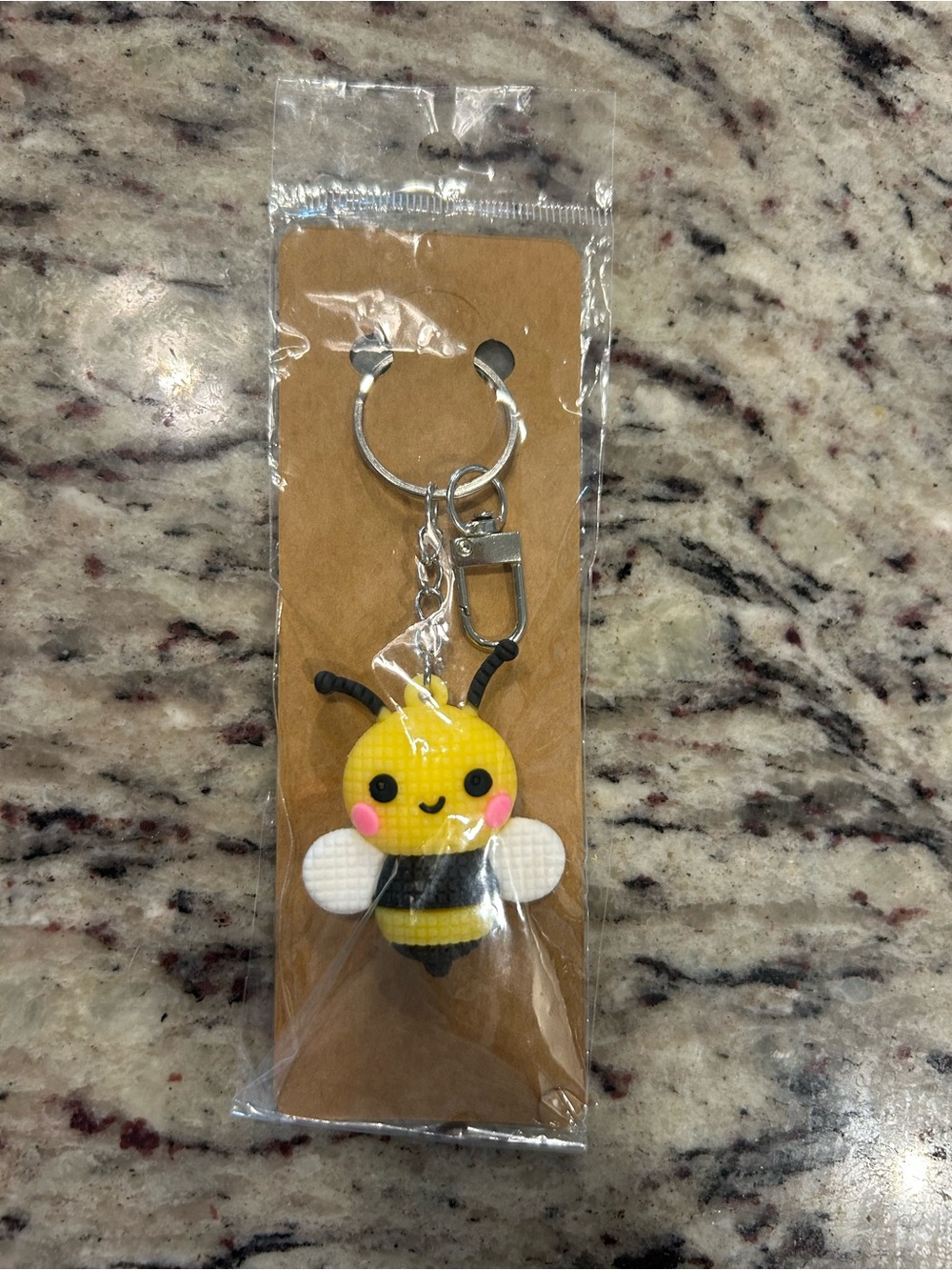 Cute Yellow Bee Keychain/Bag Charm